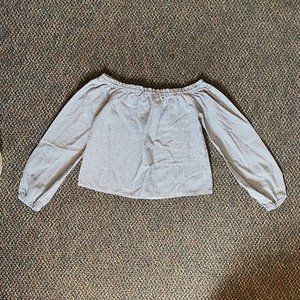 Striped Off the Shoulder Blouse